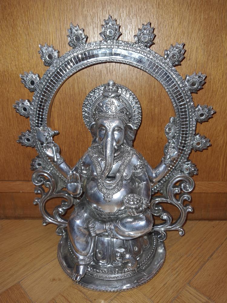 Ganesha, Metall silber - Indien -