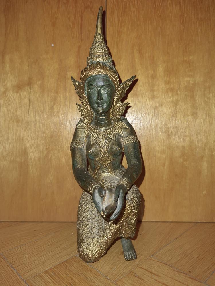 Bronze-Figur. Teppanom -Thailand - 20. Jahrhundert