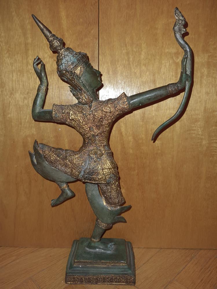 Bronze-Figur, Thai Rama -Thailand - Anfang 20. Jahrhundert