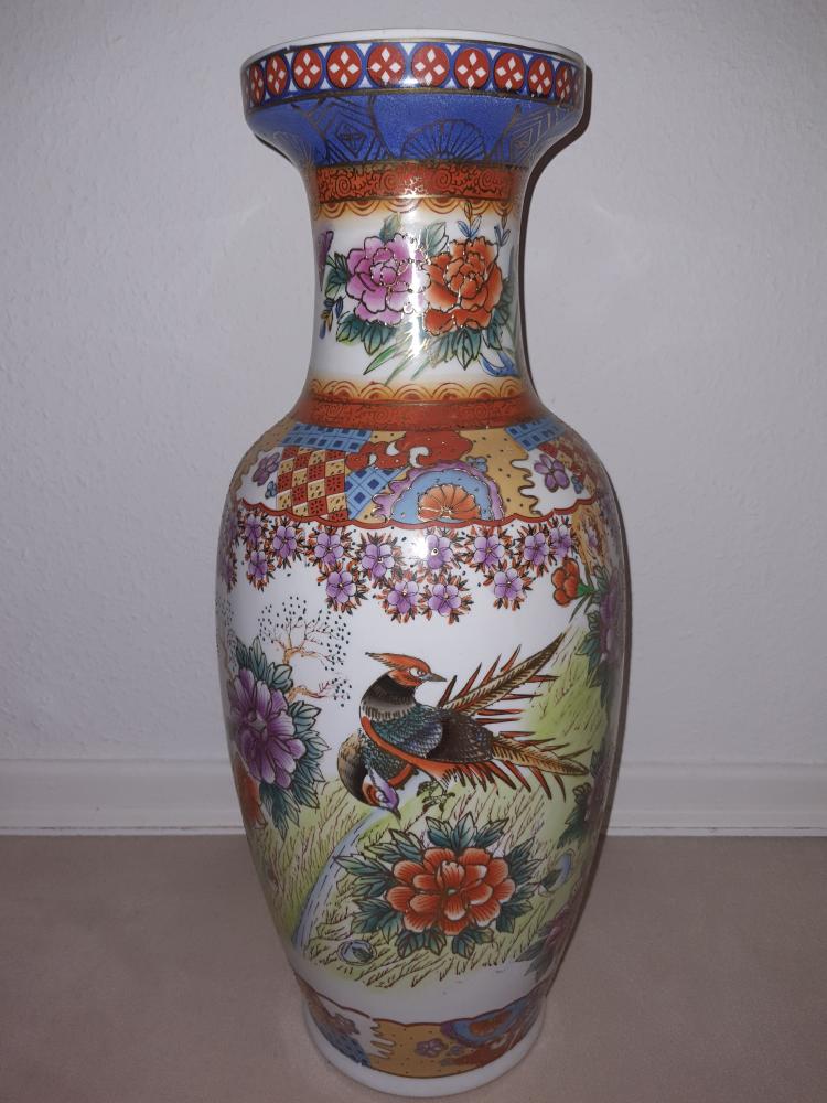 Vase, (62cm) Porzellan - China - Mitte 20. Jahrhundert