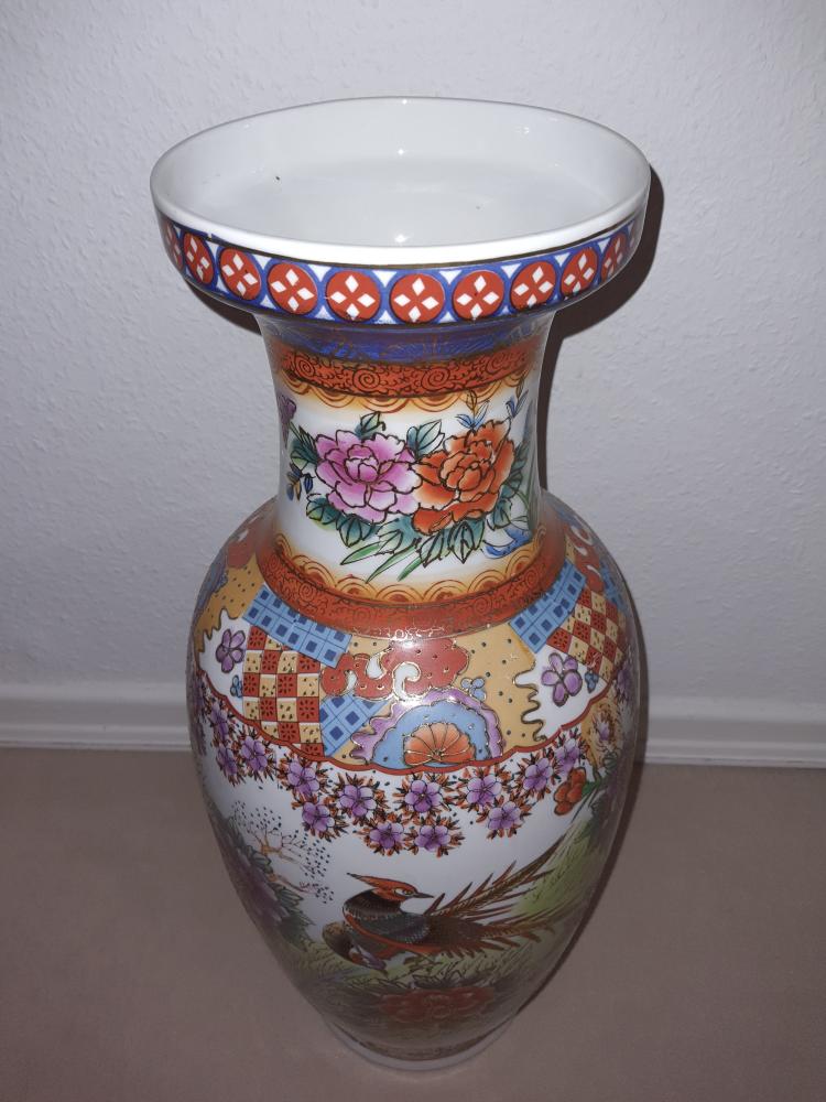 Vase, (62cm) Porzellan - China - Mitte 20. Jahrhundert