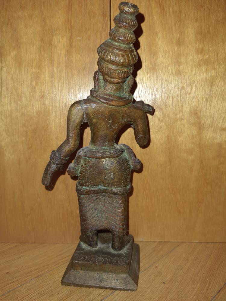 Göttin Annapurna, Bronze-Figur - Indien - 2. Hälfte 19. Jahrhundert