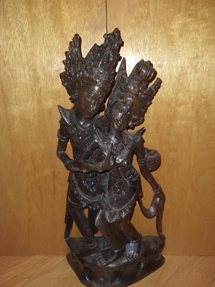 Holz-Figur, Gottheiten - Bali - Anfang 20. Jahrhundert