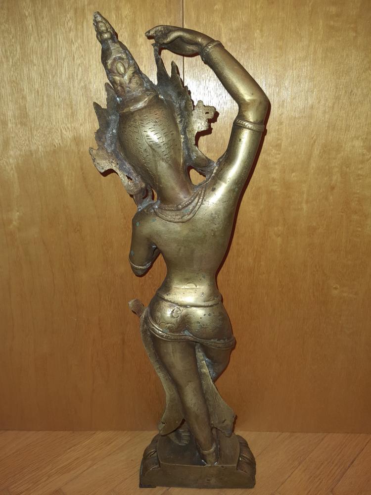 Bronze-Figur, Tara - Indien - 1. Hälfte 20. Jahrhundert