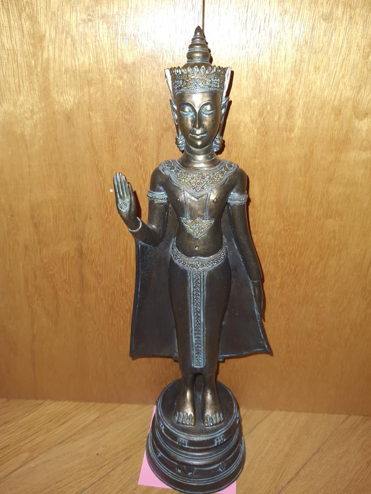 Bronze-Figur, Phra Bucha i. d. Ayutthaya-Periode - Thailand - Jahr 2001