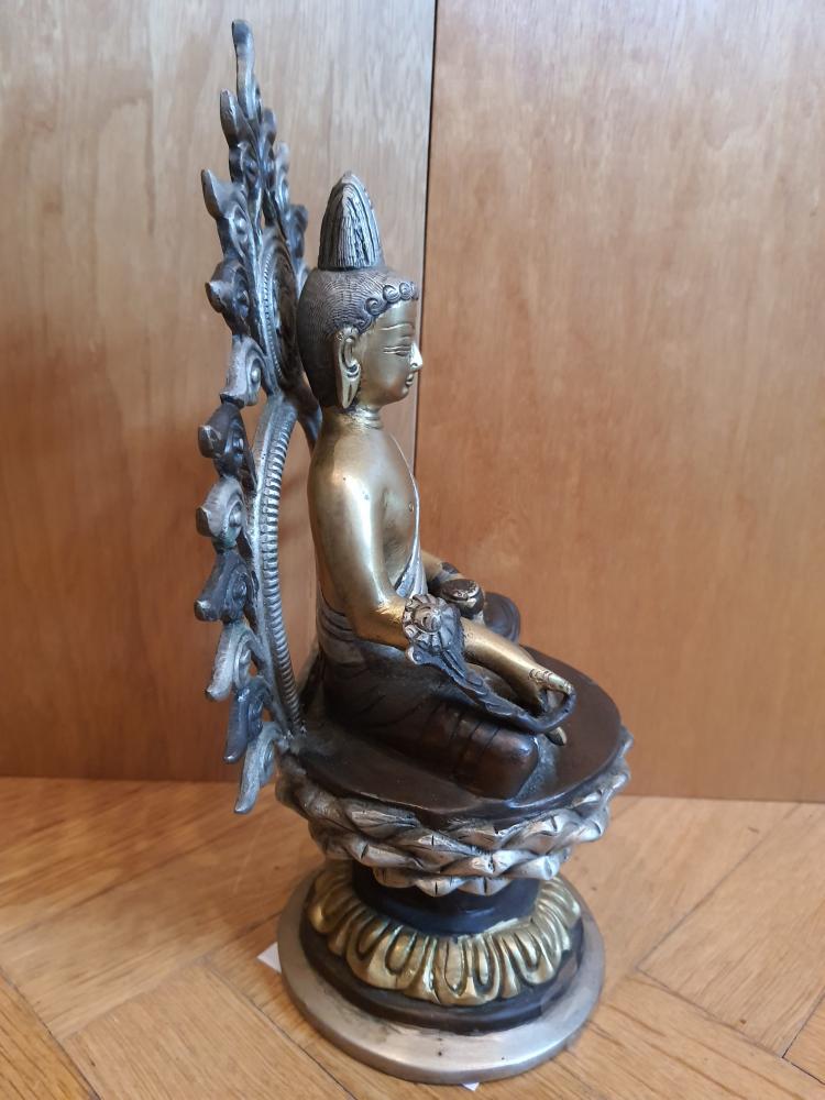 Bronze-Figur, Siddhartha Gautama  - Nepal - Mitte 20. Jahrhundert