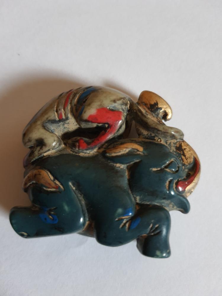 2 Amulette, Harter Stein  - China - Ende 20. Jahrhundert