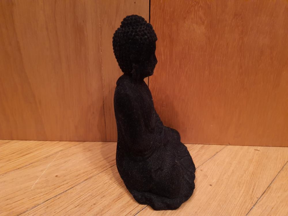 Buddha-Figur mit schwarzem Samt überzogen - Thailand -