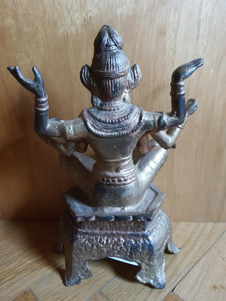 Bronze-Figur, Vishnu  - Indien - Anfang 20. Jahrhundert