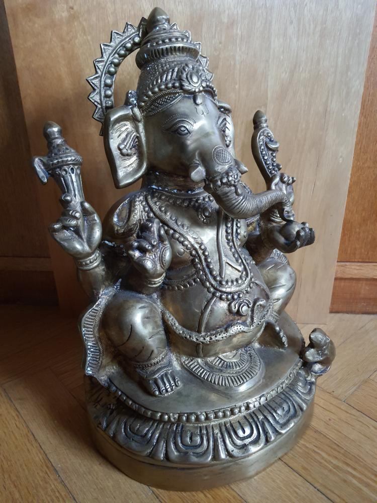 Messing-Figur, Ganesha  - Indien -  20. Jahrhundert