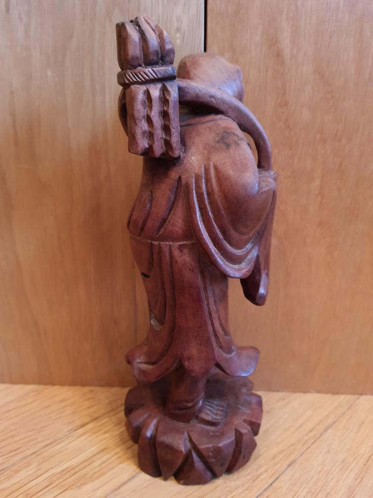 Holz-Figur, Landarbeiter - Vietnam - 20. Jahrhundert
