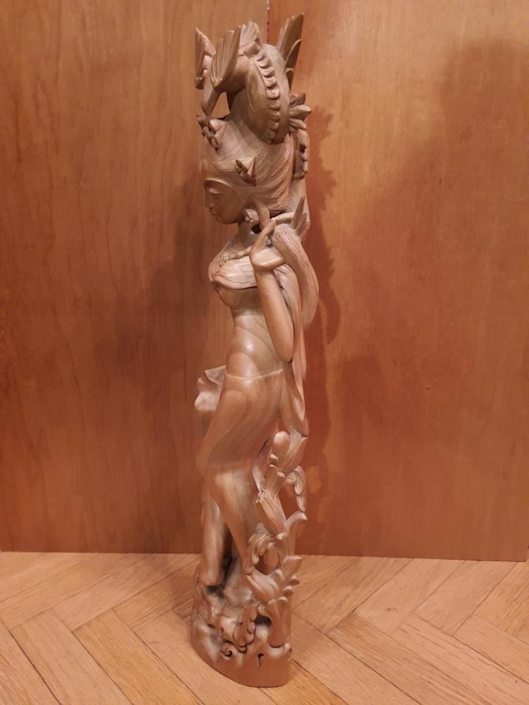 Holz-Figur, Göttin  - Bali - 20. Jahrhundert