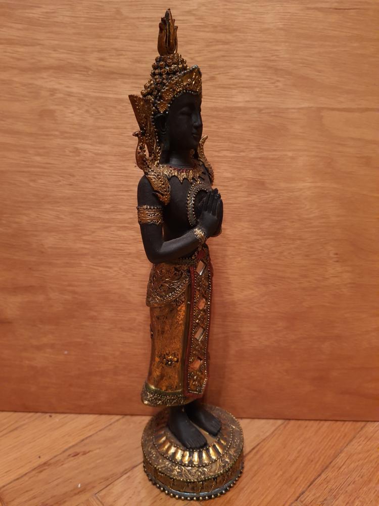 Tempelwächter, Bronze Figur - Thailand - Mitte 20. Jahrhundert