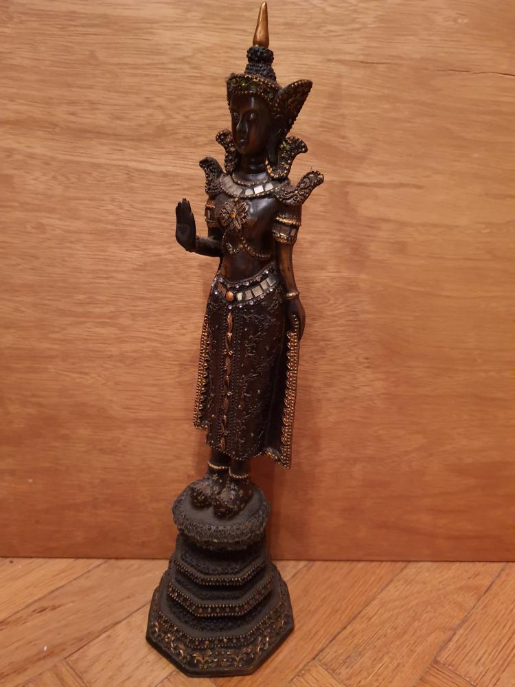 Tempelwächter, Bronze-Figur - Thailand - Mitte 20. Jahrhundert