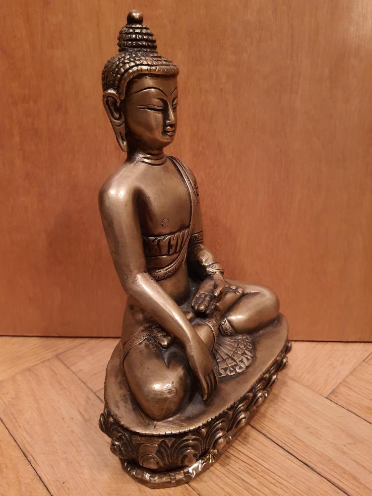 Buddha, Bronze-Figur - Indien - Anfang 20. Jahrhundert