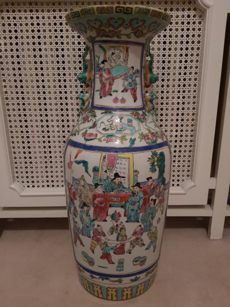 Vase, (59cm) Porzellan - China -  2. Hälfte 20. Jahrhunderts