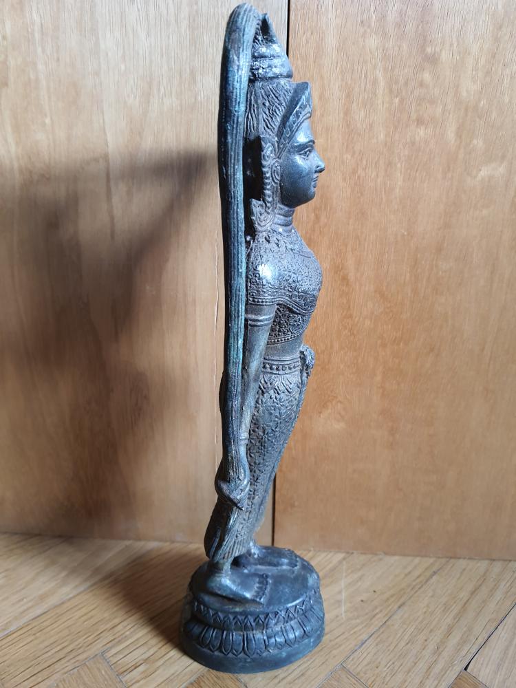 Bronze-Figur, Mae Thorani  - Thailand - Mitte 20. Jahrhundert