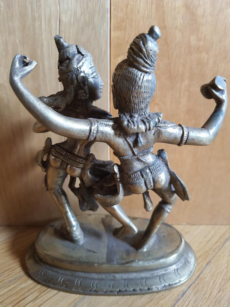 Bronze-Figur, Tanzendes Paar  - Indien - 2. Hälfte 20. Jahrhundert