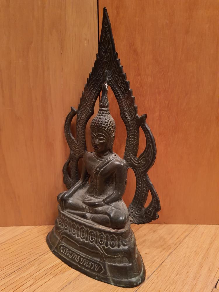Buddha-Figur, Bronze - Thailand - Anfang 20. Jahrhundert