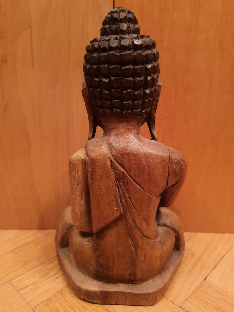 Buddha- Figur, Holz - Thailand - Anfang 20. Jahrhundert
