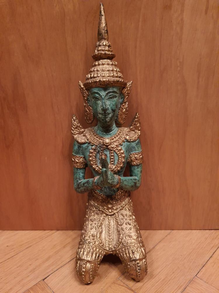 Tempelwächter, Teppanom, Bronze-Figur - Thailand - Mitte 20. Jahrhundert