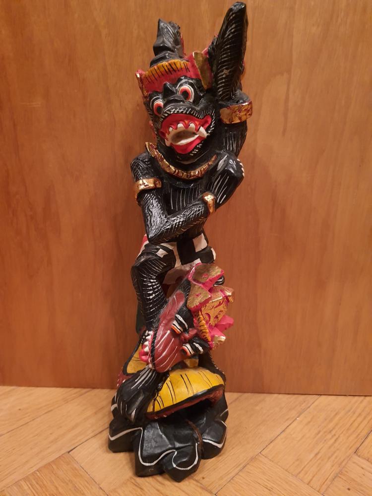 Holz-Figur, Hanuman - Bali - Anfang 20. Jahrhundert