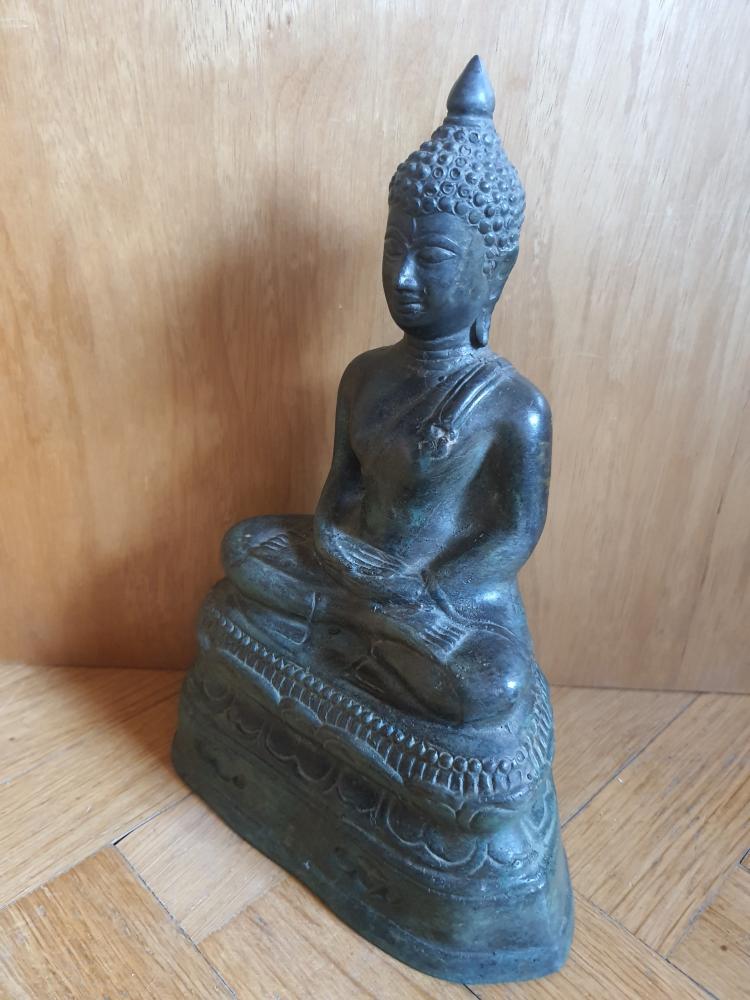 Buddha-Figur,  Bronze - Thailand - Ende des 20. Jahrhunderts