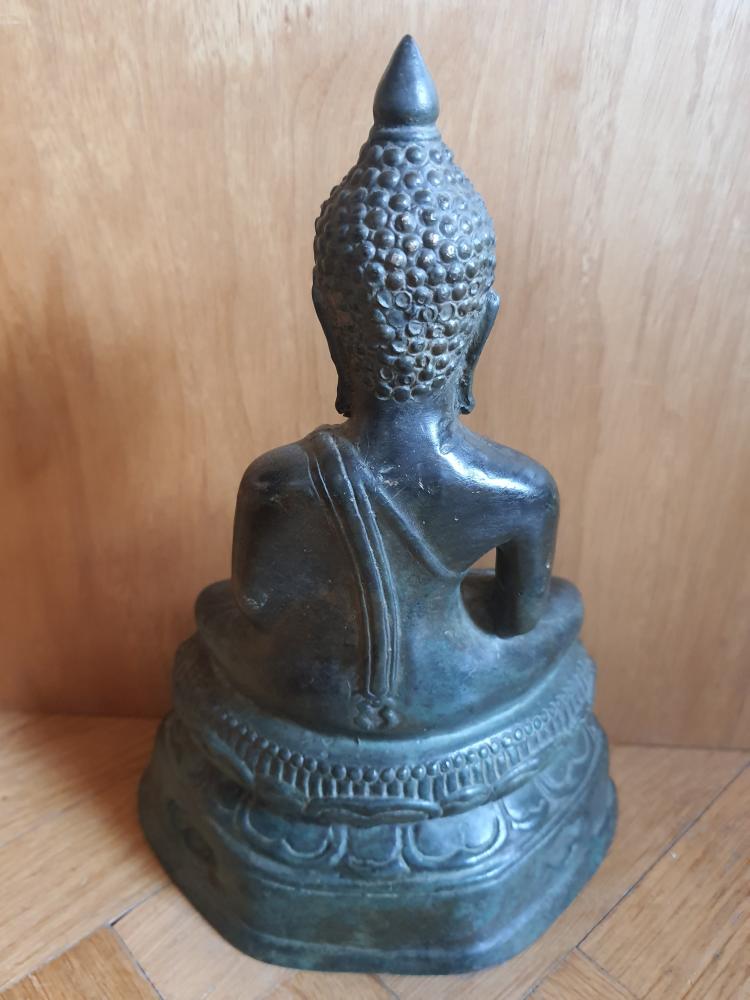 Buddha-Figur,  Bronze - Thailand - Ende des 20. Jahrhunderts