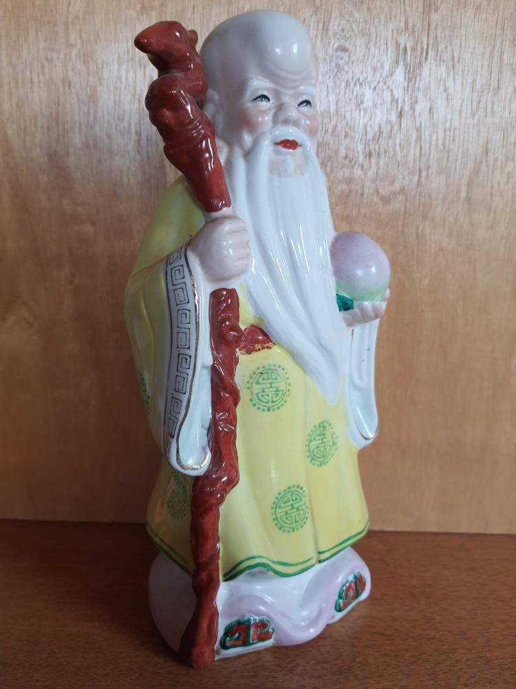 Keramik-Figur der Gottheit Tudigong - China -