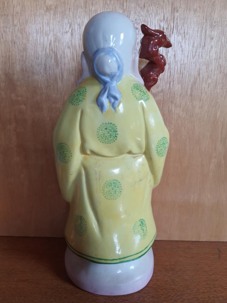 Keramik-Figur der Gottheit Tudigong - China -