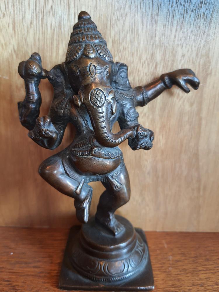 Bronze-Figur, Ganesha  - Indien - Mitte 20. Jahrhundert