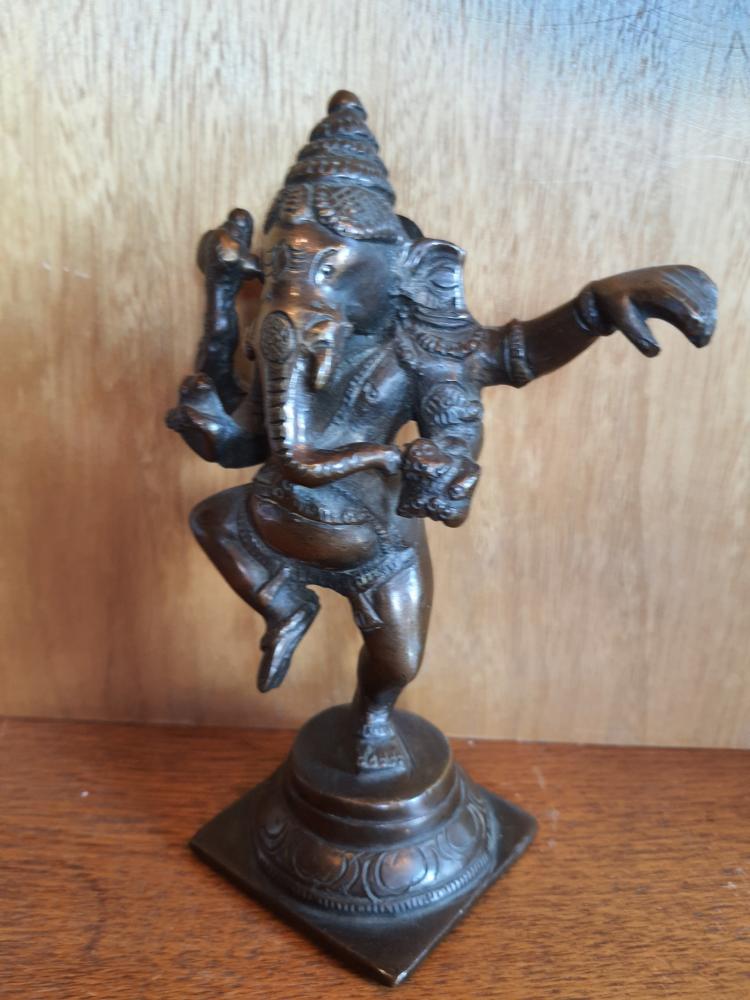 Bronze-Figur, Ganesha  - Indien - Mitte 20. Jahrhundert