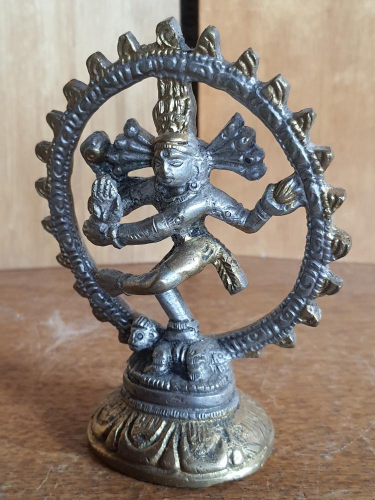 Tanzende Shiva Nataraja, Messing - Tibet -
