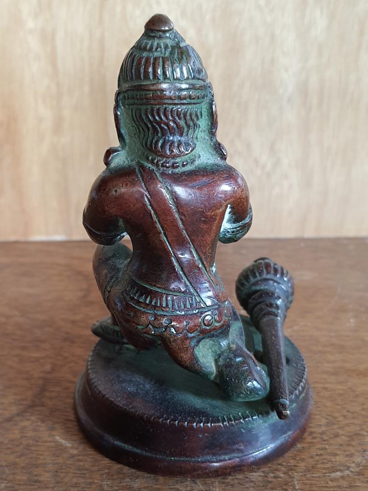 Bronze-Figur, Hanuman - Indien - Anfang 20. Jahrhundert