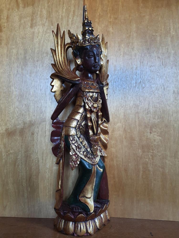 Holz-Figur, Dewi Sri - Bali - Mitte 20. Jahrhundert
