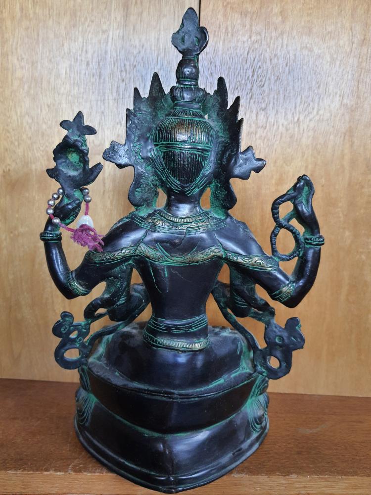 Bronze-Figur, Göttin Tara  - Tibet - Anfang 20. Jahrhundert