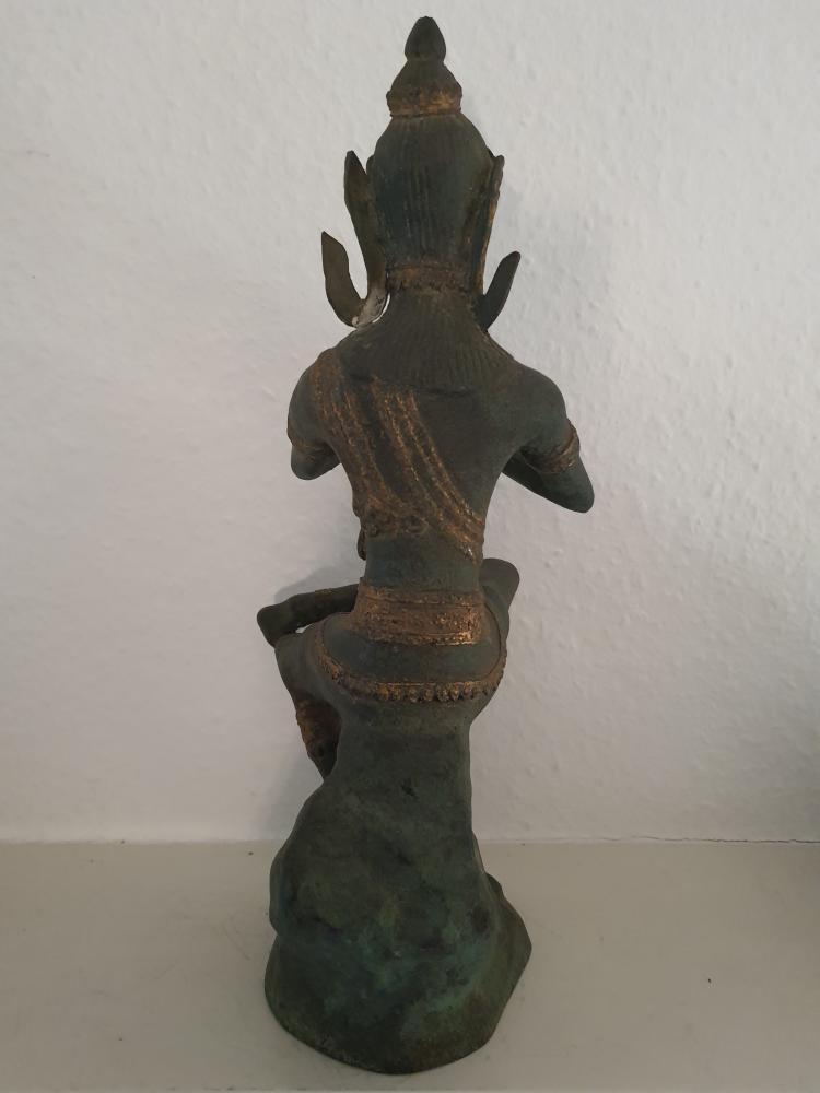 Phra Aphai Mani - Flötenspieler, Bronze - Thailand - Anfang 20. Jahrhundert