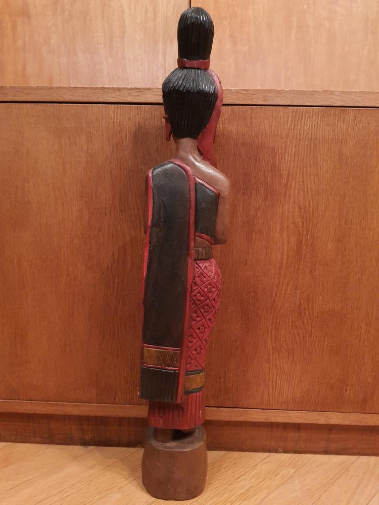 Holz-Figur, Sawadee-Girl  - Thailand - 21. Jahrhundert