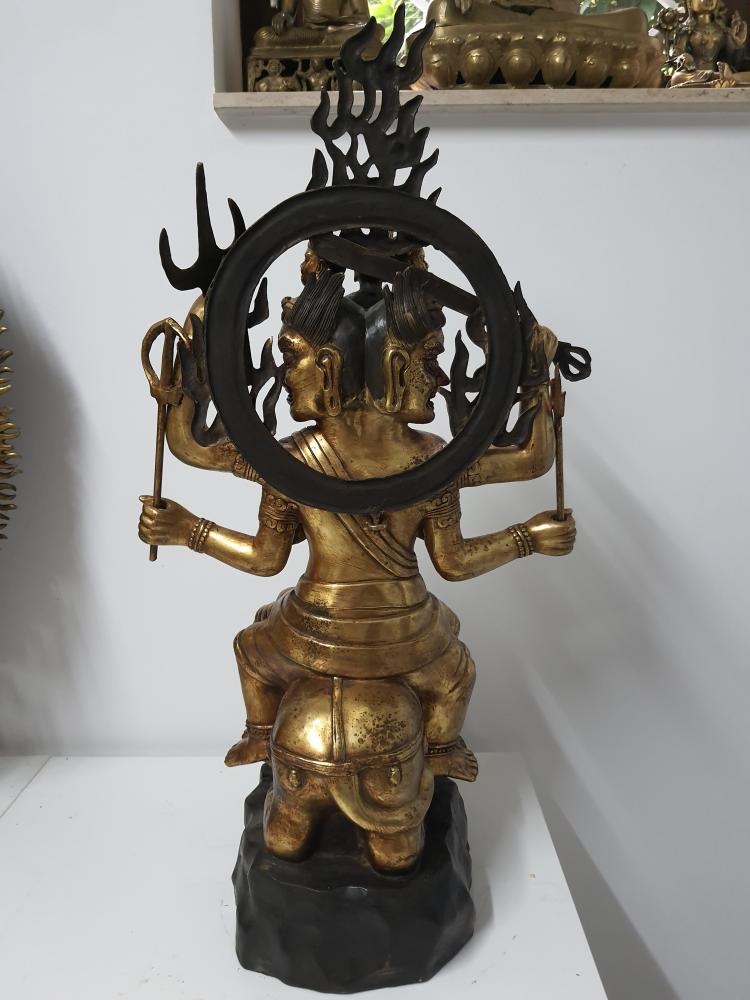 Buddha-Bronze, (94,5cm) Yamantaka   - Tibet - Japan - Anfang 20. Jahrhundert