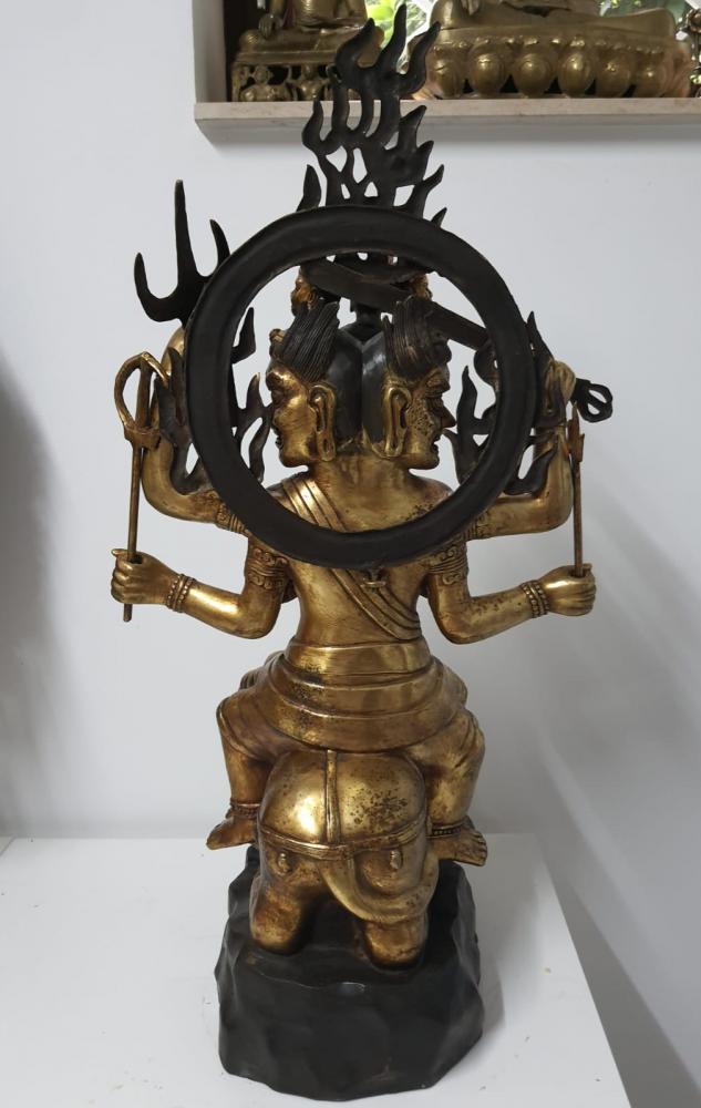 Buddha-Bronze, (94,5cm) Yamantaka   - Tibet - Japan - Anfang 20. Jahrhundert