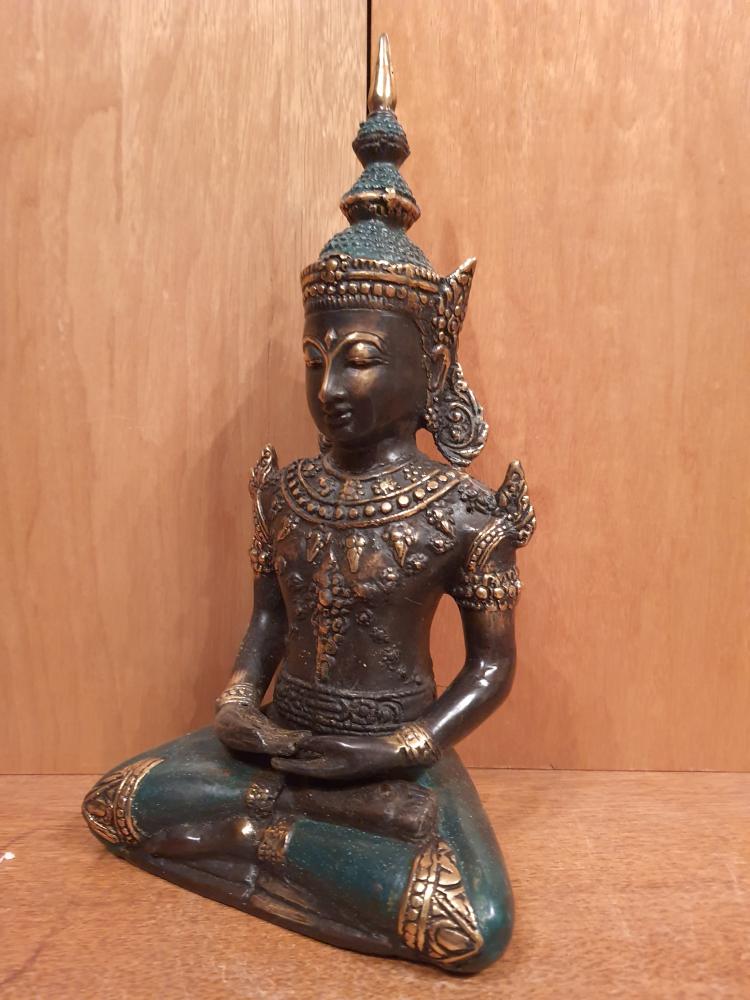 Buddha-Figur, Bronze  - Thailand - Mitte 20. Jahrhundert