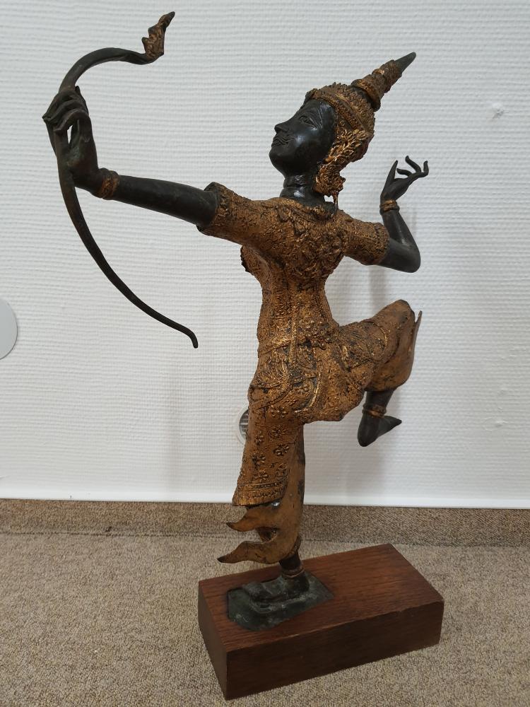 Bronze-Figur, Thai Rama - Thailand - Mitte 20. Jahrhundert