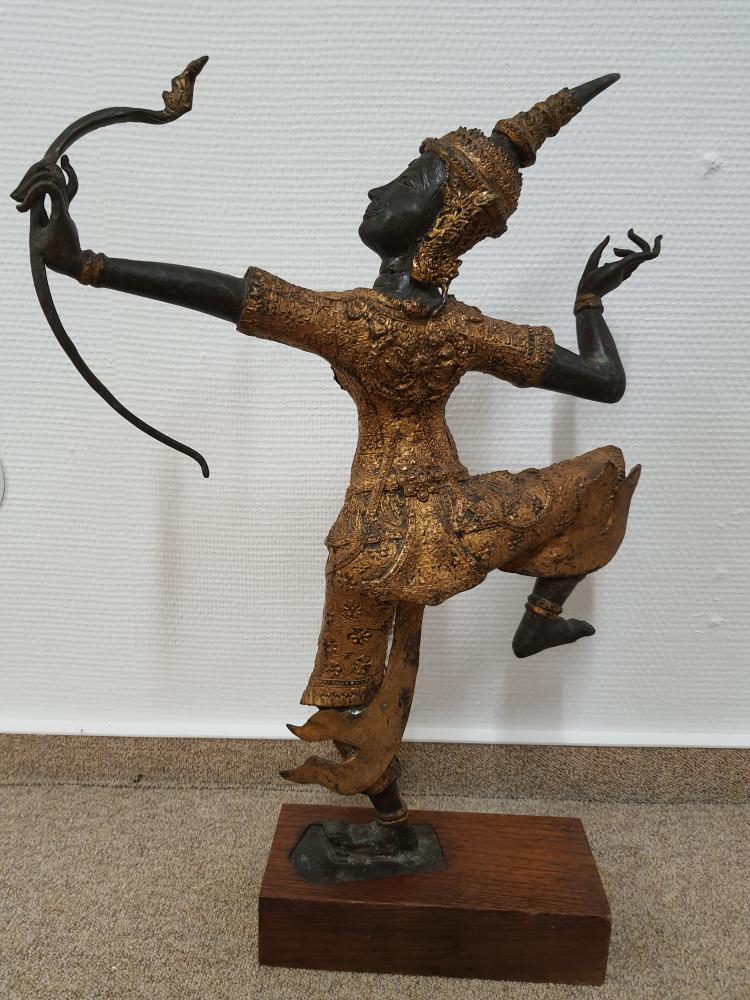 Bronze-Figur, Thai Rama - Thailand - Mitte 20. Jahrhundert