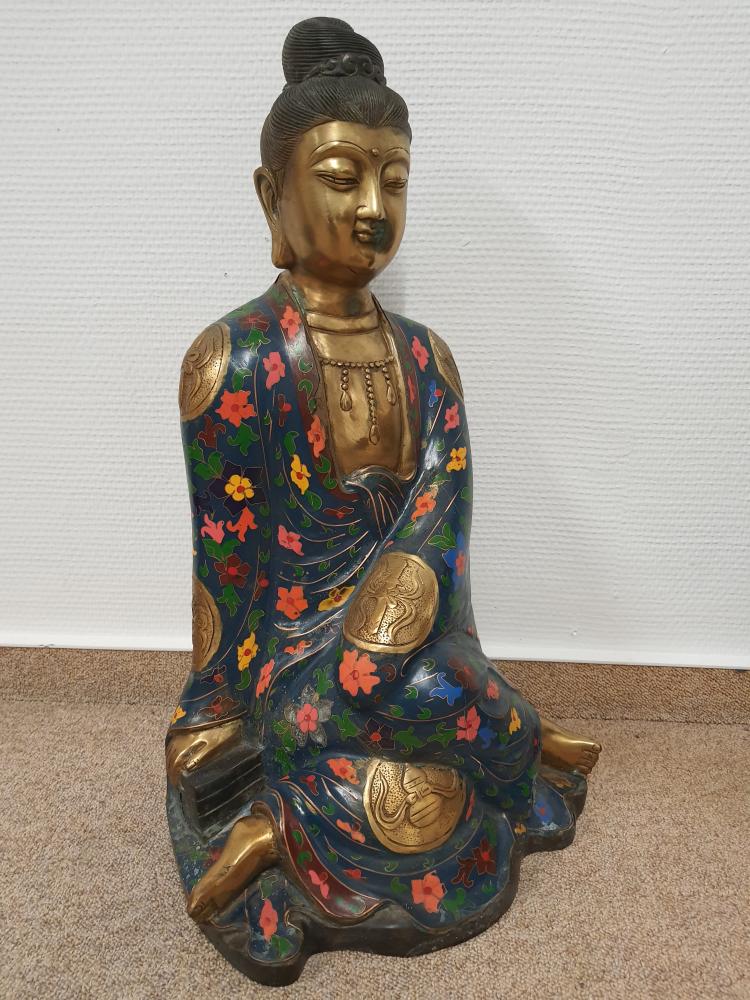 Bronze-Figur, Guan Yin  - China - Anfang 20. Jahrhundert