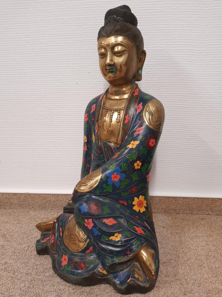 Bronze-Figur, Guan Yin  - China - Anfang 20. Jahrhundert