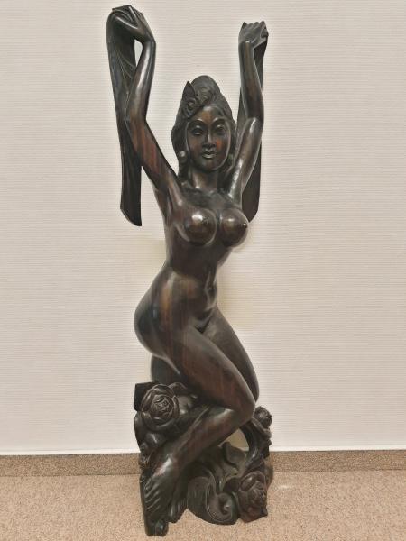 Holz-Skulptur, Akt  - Bali - Anfang 20. Jahrhundert