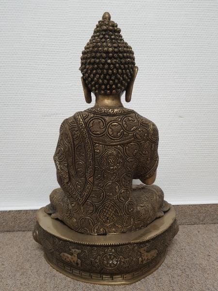 Buddha-Figur, Messing  - Nepal - 20. Jahrhundert