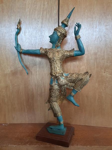 Bronze-Figur, Rama  - Thailand - Mitte 20. Jahrhundert