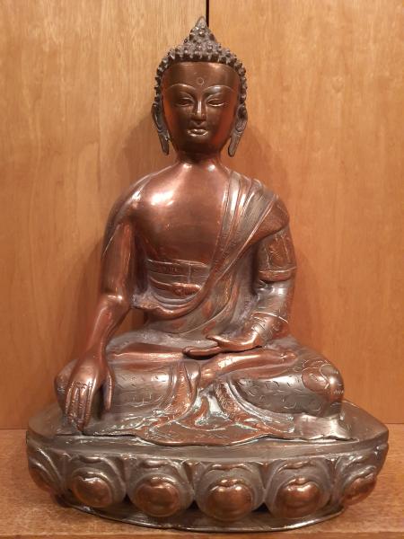 Bronze-Figur, Buddha  - China - Mitte 20. Jahrhundert