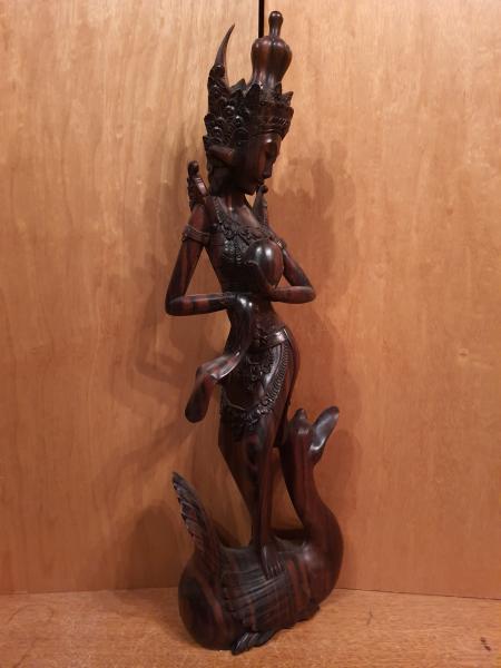 Holz-Figur, Dewi Sri - Bali - Mitte 20. Jahrhundert